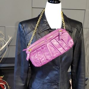 Marciano Leather Chainlink Strap Shoulder Bag